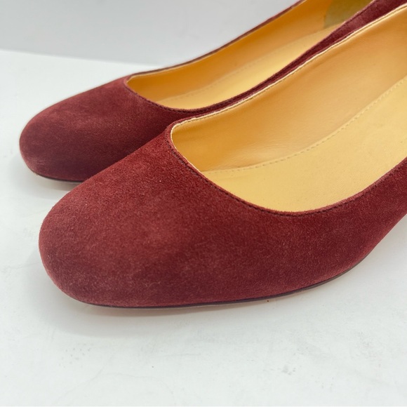 J. Crew Women’s Size 8.5 Merlot Evelyn Croc Embossed Heel Date Work Classic Xmas - Picture 4 of 16